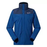 Kurtki męskie - Berghaus Hillwalker Interactive Shell Jacket Black, niebieski, xl - miniaturka - grafika 1