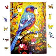 Puzzle - Puzzle Ptak Mruu&Pruu 20 x 28 cm 160 elementów Układanka drewniana - miniaturka - grafika 1
