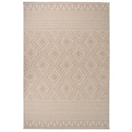 Dywany zewnętrzne - vidaXL Dywan zewnętrzny o płaskim splocie, 160x230 cm, brązowe pasy - miniaturka - grafika 1