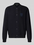 Swetry męskie - Kurtka o kroju regular fit z dzianiny z mieszanki wiskozy model ‘KN_BB BC LUX FZ’ - miniaturka - grafika 1