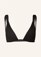 Stroje kąpielowe - Calvin Klein Góra Od Bikini Trójkątnego Ck Structured Twist schwarz - miniaturka - grafika 1
