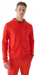Męska bluza dresowa 4F z kapturem SWSM1466 60S czerwony S - Bluzy męskie - miniaturka - grafika 1