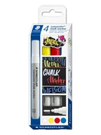 Przybory szkolne - Staedtler Chalk marker Lumocolor 2.4mm 4pcs - miniaturka - grafika 1