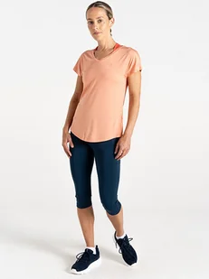 Dare 2b Koszulka sportowa "Vigilant Tee" w kolorze brzoskwiniowym - Koszulki sportowe damskie - miniaturka - grafika 1