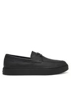 Półbuty męskie - Calvin Klein Półbuty Hybrid Clean Boat Shoe Lth HM0HM02233 Czarny - miniaturka - grafika 1
