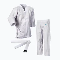 Kimona, stroje i obuwie - Karategi z pasem dziecięce adidas Basic białe K200 - miniaturka - grafika 1