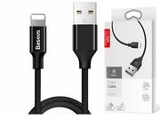 Kable USB - Baseus Kabel USB Baseus Baseus Oryginalny kabel Lightning iPhone Yiven 1,2m Black (25263-uniw) - miniaturka - grafika 1