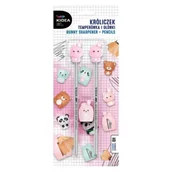 Zestawy szkolne - Temperówka z ołówkami Króliczek KIDEA - DERFORM - miniaturka - grafika 1