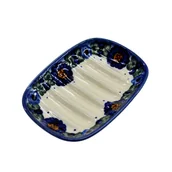 Mydelniczki i dozowniki mydła - Ceramiczna mydelniczka mała Ceramika Bolesławiec - miniaturka - grafika 1