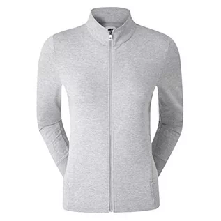 Kurtki damskie - Footjoy Footjoy damskie Full-Zip Knit Midlayer kurtki, szare, XL 96333 - grafika 1