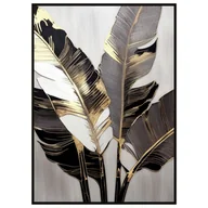 Obrazy i zdjęcia na płótnie - Obraz z elementami złocenia 50 x 70 cm Bananowce - miniaturka - grafika 1
