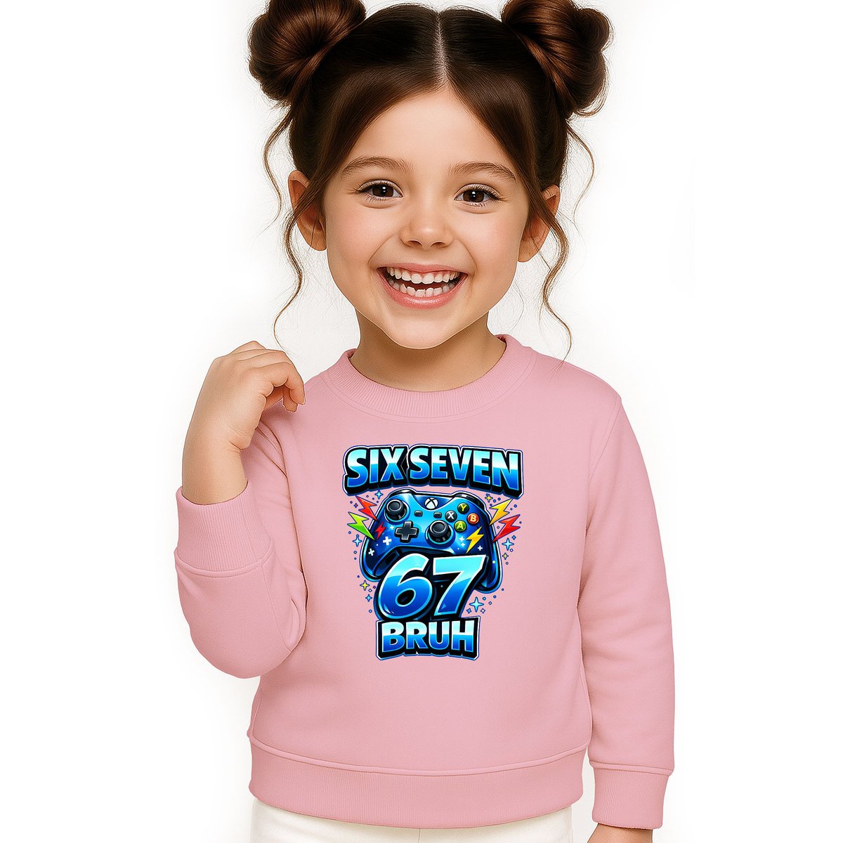 BLUZA DZIECIĘCA 67 SIX SEVEN VIRAL GAMER BRUH 134-140 DLA CHŁOPCA