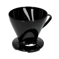 Akcesoria i części do ekspresów do kawy - Melitta Melitta plastikowy dripper do kawy 1x4 Czarny - miniaturka - grafika 1