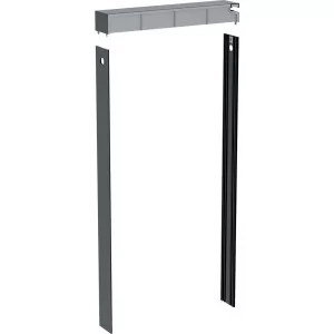 Geberit 131.191.00.1 Zestaw pokrywy i ok$510adzin bocznych do modu$511u sanitarnego Monolith do WC wisz$512cego H101 indywidualizowany czarny chrom aluminium szczotkowane - Przyciski spłukujące - miniaturka - grafika 1