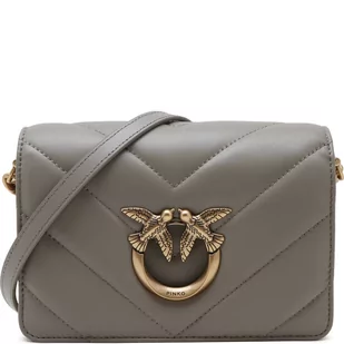 Pinko Skórzana torebka na ramię LOVE CLICK MINI SHEEP NAPPA BI - Torebki damskie - miniaturka - grafika 1