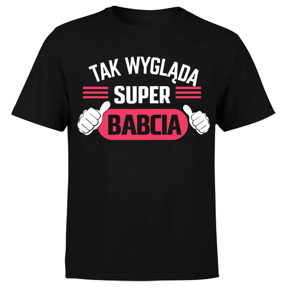 KOSZULKA Z NADRUKIEM SUPER BABCIA PREZENT NA DZIEŃ BABCI I DZIADKA L