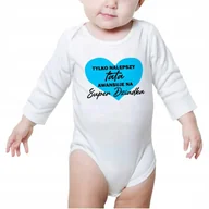 Body dla niemowląt - Body Dziecięce Białe SUPER DZIADEK Różne Wzory 74 - miniaturka - grafika 1