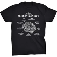 Koszulki męskie - Koszulka T-shirt Mózg Wiolonczelisty Śmieszny Prezent na Święta Urodziny - miniaturka - grafika 1