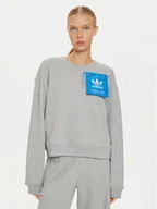 Bluzy damskie - adidas Bluza Ksenia IW5666 Szary Loose Fit - miniaturka - grafika 1