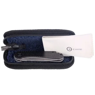 Nóż składany CIVIVI Elementum Flipper Twill Carbon Fiber / Black G10, Damascus (C907DS) - Noże - miniaturka - grafika 9