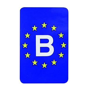 Europejska naklejka 'Belgia' prostokątna - Akcesoria motoryzacyjne - miniaturka - grafika 1