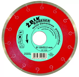 Tarcza diamentowa pełna 180x25,4/32 mm ŻBIK KONESER - Tarcze do pił - miniaturka - grafika 1