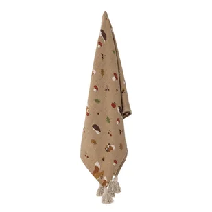 Brązowy koc dziecięcy 130x160 cm Fall – Bloomingville Mini - Koce i narzuty dla dzieci - miniaturka - grafika 1