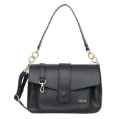 Torebki damskie - Torebka Skórzana Vezze Volta Czarna - miniaturka - grafika 1