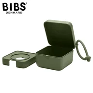 Akcesoria do smoczków - BIBS PACIFIER BOX HUNTER GREEN 2 w 1 etui do smoczków oraz pojemnik do sterylizacji smoczków - miniaturka - grafika 1