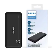 Powerbanki - PHILIPS POWER BANK 10000mAh 2X USB-A CZARNY BATERIA AWARYJNA DLP1810NB/62 - miniaturka - grafika 1