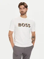 Koszulki męskie - BOSS T-Shirt H-Thompson 656 50551902 Biały Regular Fit - miniaturka - grafika 1