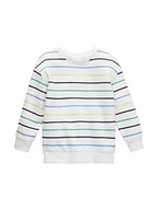 Bluzy dla dziewczynek - TOM TAILOR Chłopcy Bluza dziecięca Basic 1033093, 30363 - Off White Multicolor Stripe, 92-98 - miniaturka - grafika 1