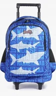 Plecaki szkolne i tornistry - Seastig dziecięcy plecak na kółkach z motywem rekina niebieski pojemność A4 - miniaturka - grafika 1