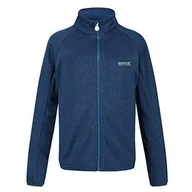 Kurtki i płaszcze dla chłopców - Regatta Uniseks dzieci Avalon pełny zamek dzianinowa elastyczna kurtka softshell miękka powłoka Niebieski morski S - miniaturka - grafika 1