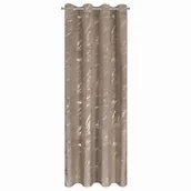 Zasłony - Zasłona welurowa 140x250 brąz szampan na przelotkach Eurofirany - miniaturka - grafika 1