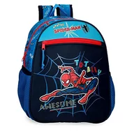 Plecaki worki - Marvel Spiderman Totally Awesome Plecak Niebieski 32x42 cms Poliester, niebieski, mochila Saco, worek na plecak - miniaturka - grafika 1