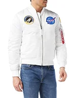 Kurtki męskie - ALPHA INDUSTRIES Kurtka męska, biały (White 9), L - miniaturka - grafika 1