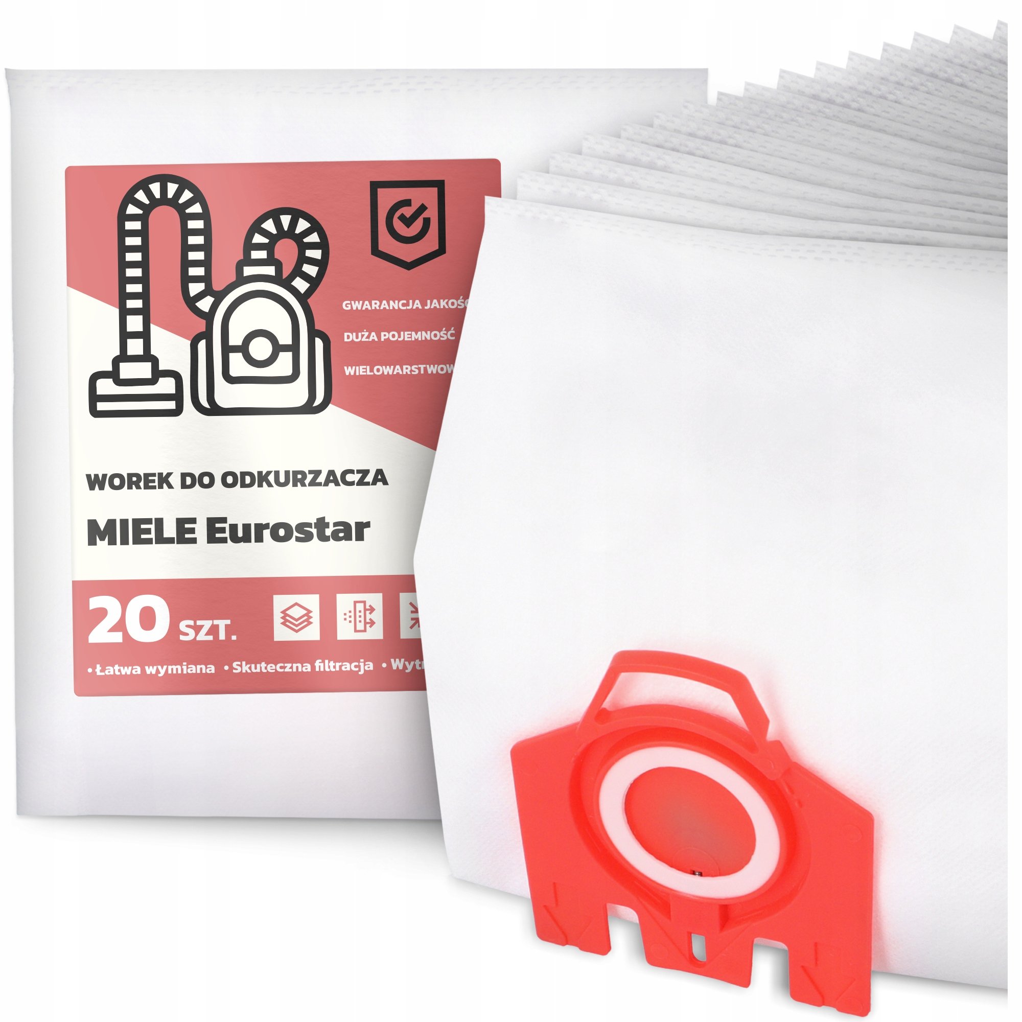 20x Worek do Odkurzacza Miele Eurostar Syntetyczny Duży Torba Worki G9