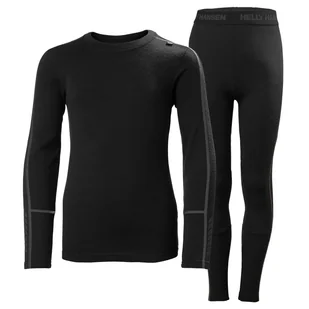 Helly Hansen Lifa Merino Midweight, zestaw, junior, czarny - Pozostała odzież narciarska - miniaturka - grafika 1