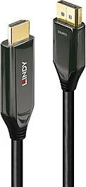 Kabel Lindy DisplayPort - HDMI 3m czarny 40932 - Kable komputerowe i do monitorów - miniaturka - grafika 1