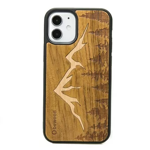 Bewood Drewniane etui iPhone 12 Mini GÓRY IMBUIA - Etui i futerały do telefonów - miniaturka - grafika 1