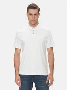 Calvin Klein Polo Supima LV04LB276G Biały Regular Fit - Koszulki męskie - miniaturka - grafika 1