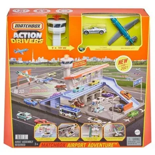 Matchbox zestaw do zabawy Lotnisko - Tory, garaże, parkingi - miniaturka - grafika 1
