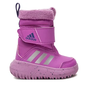 Śniegowce adidas Winterplay I IE8672 Fioletowy - Buty dla chłopców - miniaturka - grafika 1