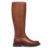 Kozaki damskie - Oficerki Geox D Serilda D46WYA 00043 C6002 Brązowy - miniaturka - grafika 1