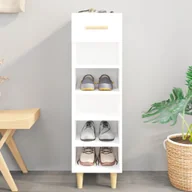 Szafki na buty - vidaXL Szafka na buty biała 30x35x105 cm Materiał drewnopochodny - Szafka na buty - Szafki na buty - Przechowywanie butów - Szafka do przechowywania butów - miniaturka - grafika 1