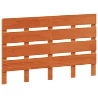 Inne meble do sypialni - vidaXL Wezgłowie do łóżka, woskowy brąz, 135 cm, lite drewno sosnowe - miniaturka - grafika 1