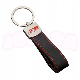 BRELOK smycz DO KLUCZY logo VW VOLKSWAGEN R LINE elegancki czerwony - Akcesoria motoryzacyjne - miniaturka - grafika 1