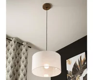 Lampy sufitowe - Brilagi - Żyrandol na lince ANTHONY 1xE27/60W/230V dąb/biały - miniaturka - grafika 1