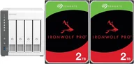 Serwery plików NAS i macierze dyskowe - Serwer plików Qnap TS-433-4G + 2x Seagate IronWolf 2TB ST2000VN003 - miniaturka - grafika 1